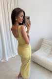 Midi-Kleid Zoya in Gelb