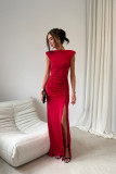 Rotes Maxi-Kleid Aurelia
