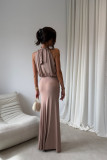 Maxikleid in Cappuccino-Farbe