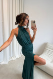 Maxikleid in Flaschengrün