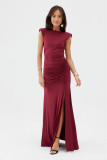 Aurelia – Maxi-Kleid in Bordeaux