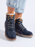 Blaue Damen Stiefeletten Shelovet