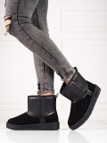 Schwarze Wildleder Damen Schneestiefel BIG STAR