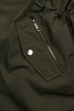 Winter Parka mit abnehmbaren Fellimitat khaki