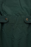 Winterparka mit Gummi in der Taille grün