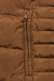 Steppjacke für Winter cognac braun