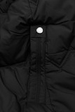 Doppelseitiger Wintermantel Schwarz/Beige