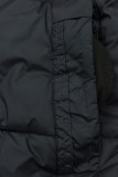 Steppjacke mit Kapuze für den Winter Navy/Beige