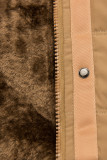 Wintermantel mit Teddy-Futter camel braun