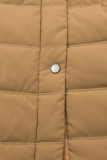 Wintermantel mit Teddy-Futter camel braun