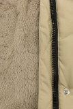 Mädchen Extra Warme Winterjacke Beige