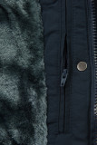 Winterjacke mit Teddy-Futter Navy