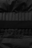 Winterjacke mit Gürtel Schwarz