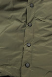 Extra lang Wintermantel olive