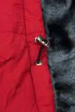 Winter Steppmantel rot/anthrazit