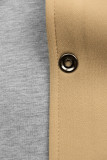 Leichter Mantel mit Druckknöpfen Beige