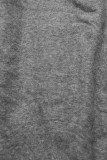 Kleid mit Spitze Grau