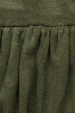 Kleid mit Spitze Khaki