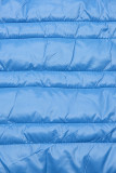 Steppjacke in kurzer Form blau