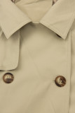 Zweireihiger Trenchcoat Beige