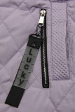 Steppjacke mit Kapuze Lila