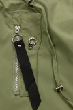 Trenchcoat mit kariertem Futter, Grün