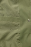 Trenchcoat mit kariertem Futter, Grün