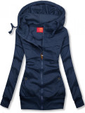 Sweatjacke dunkelblau-meliert