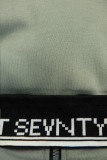 Sweatjacke im verlängerten Schnitt Salbeigrün