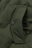 Damen-Winterjacke mit Strickbündchen Grün