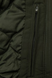 Parka mit Fleece Futter Kapuze khaki
