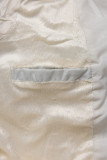 Gefüttert Winterjacke in Weiß