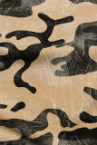 Lässiges Army Kleid braun