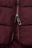 Damen Winterjacke zum Wenden Weinrot