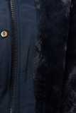 Parka mit Tunnelzug zum Einstellen der Weite dunkelblau