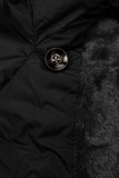 Winterjacke mit hohem Kragen Schwarz