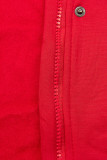 Sweatmantel mit Kapuze rot