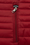 Steppjacke mit Kapuze Weinrot