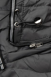 Steppjacke mit Kapuze Anthrazit