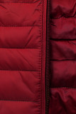 Steppjacke mit Kapuze Weinrot