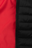 Wendejacke mit Kapuze Schwarz/Rot