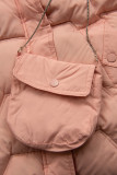 Steppjacke für Mädchen mit Handtasche Rosa