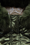 Winterjacke für Mädchen Glänzend Grün