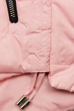 Steppjacke mit Kapuze Rosa