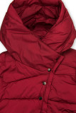 Winterjacke mit hohem Kragen rot