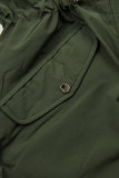 Parkajacke mit abnehmbarem Teddy-Futter army grün
