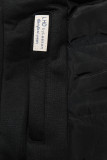 Sweatjacke in langer Form schwarz