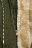 Parka mit abnehmbarem Teddyfutter khaki