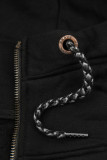 Sweatjacke mit Reißverschluss schwarz