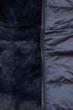 Wendejacke mit Teddyfell marineblau